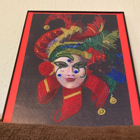 Finished Crystal Rhinestone Mask Diamond Painting - Picture 4 of 4